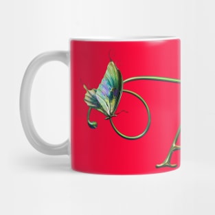 Letter flower " A " Mug